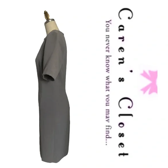 Micheal Kors Dove Gray Sheath Dress - Picture 7 of 10